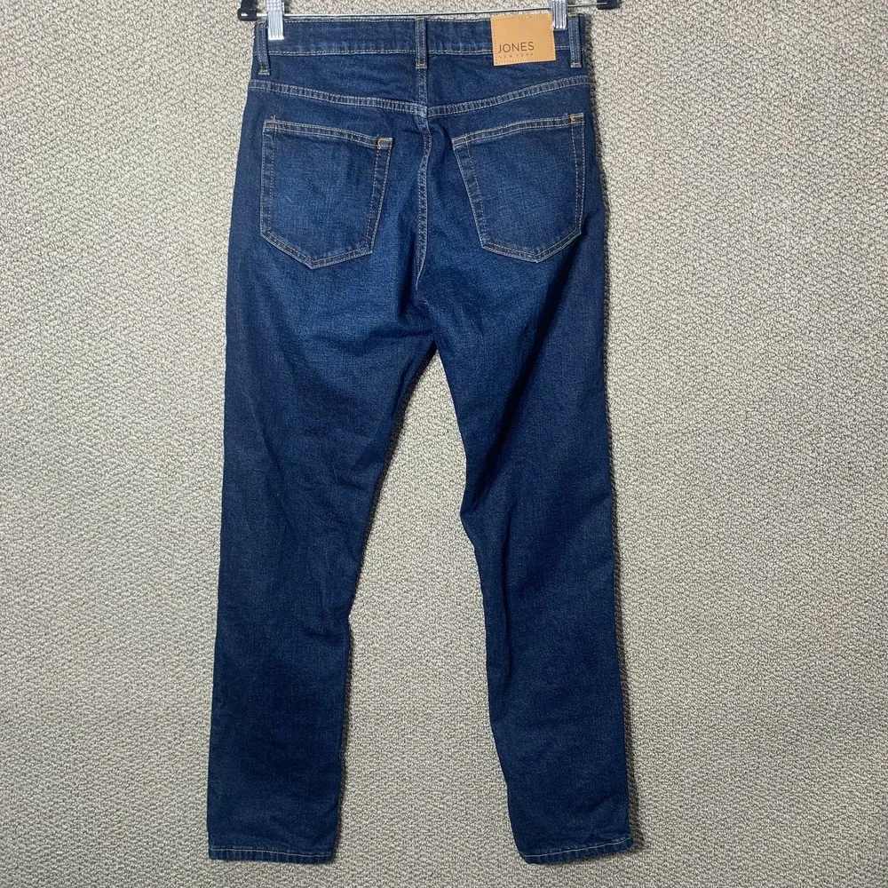 Jones New York‎ Mens Jeans 30X32 Blue Dark Wash Denim Straight Pockets Skater